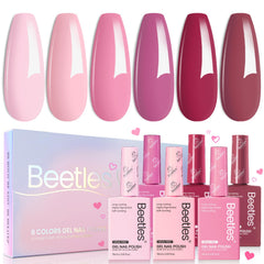 Beetles Romantic Blush collection 01 shows soft pink shade for an elegant spring manicure