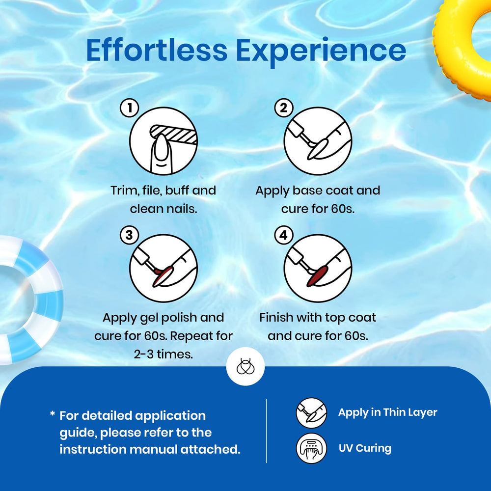 Beetles Spring gel polish pool party ready nails with toxin free formula.