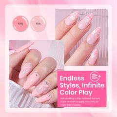 Beetles Gel Polish Rosa Nude Claro para acabado natural y elegante.