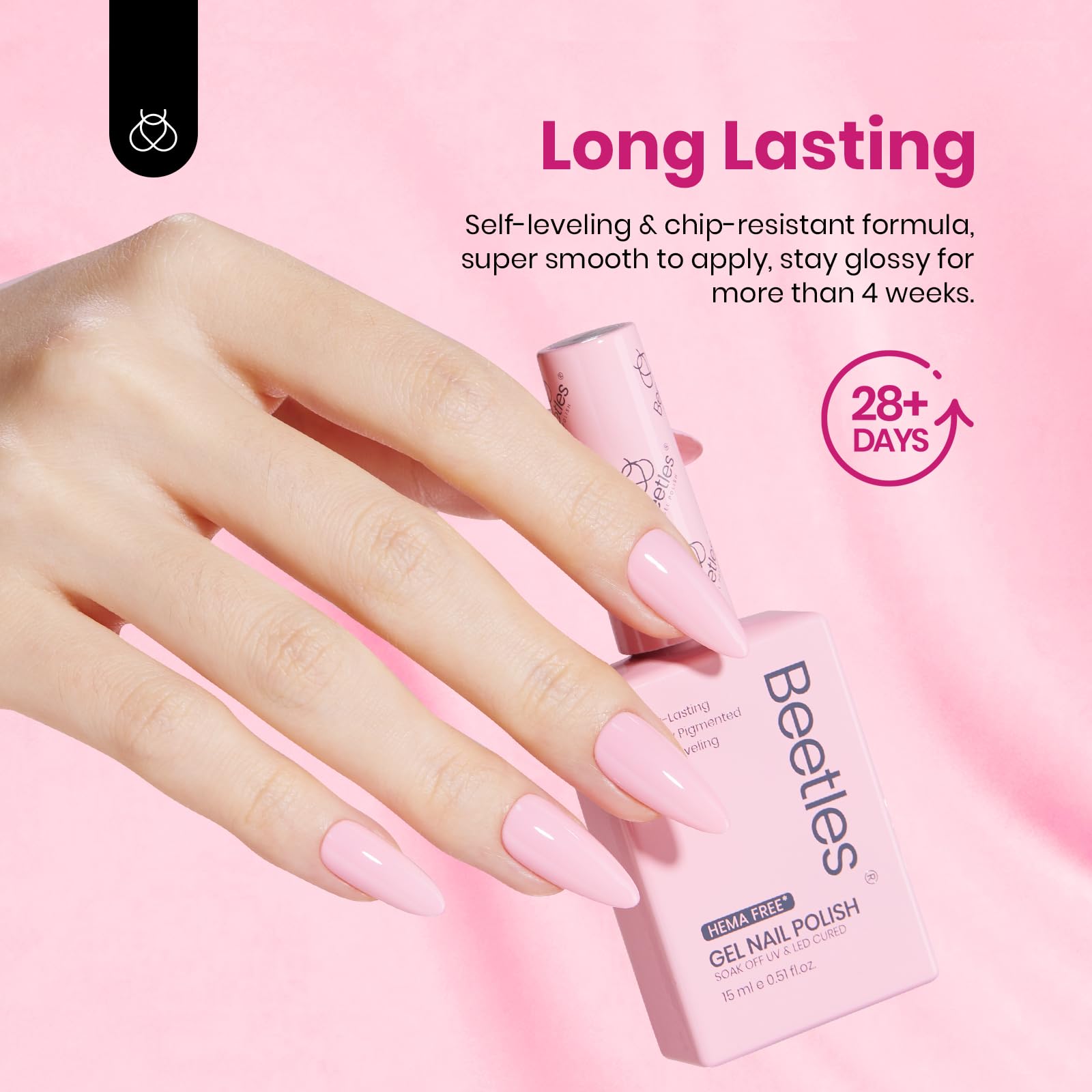 Beetles spring nails have a glossy finish ready for daily wear