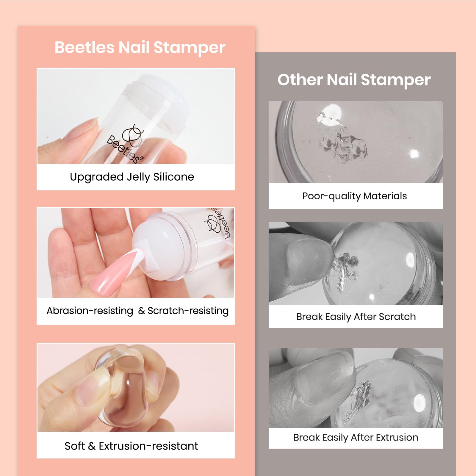 Beetles stamping plate alignment demo for precise nail art.
