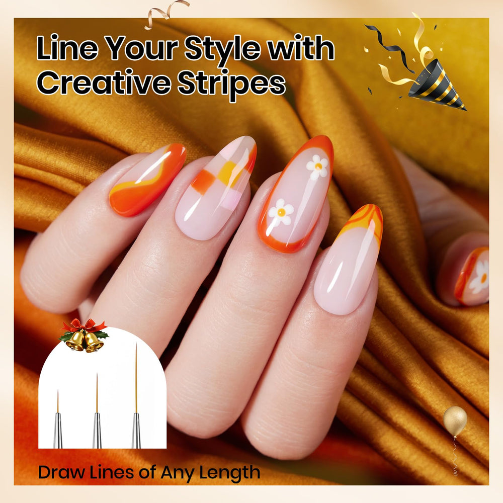 Beetles striping and gradient brush for clean lines and smooth blends.