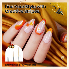 Beetles striping and gradient brush for clean lines and smooth blends.