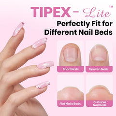 Beetles Tipex Lite 16 sizes chart including 00-14 for precise fit.