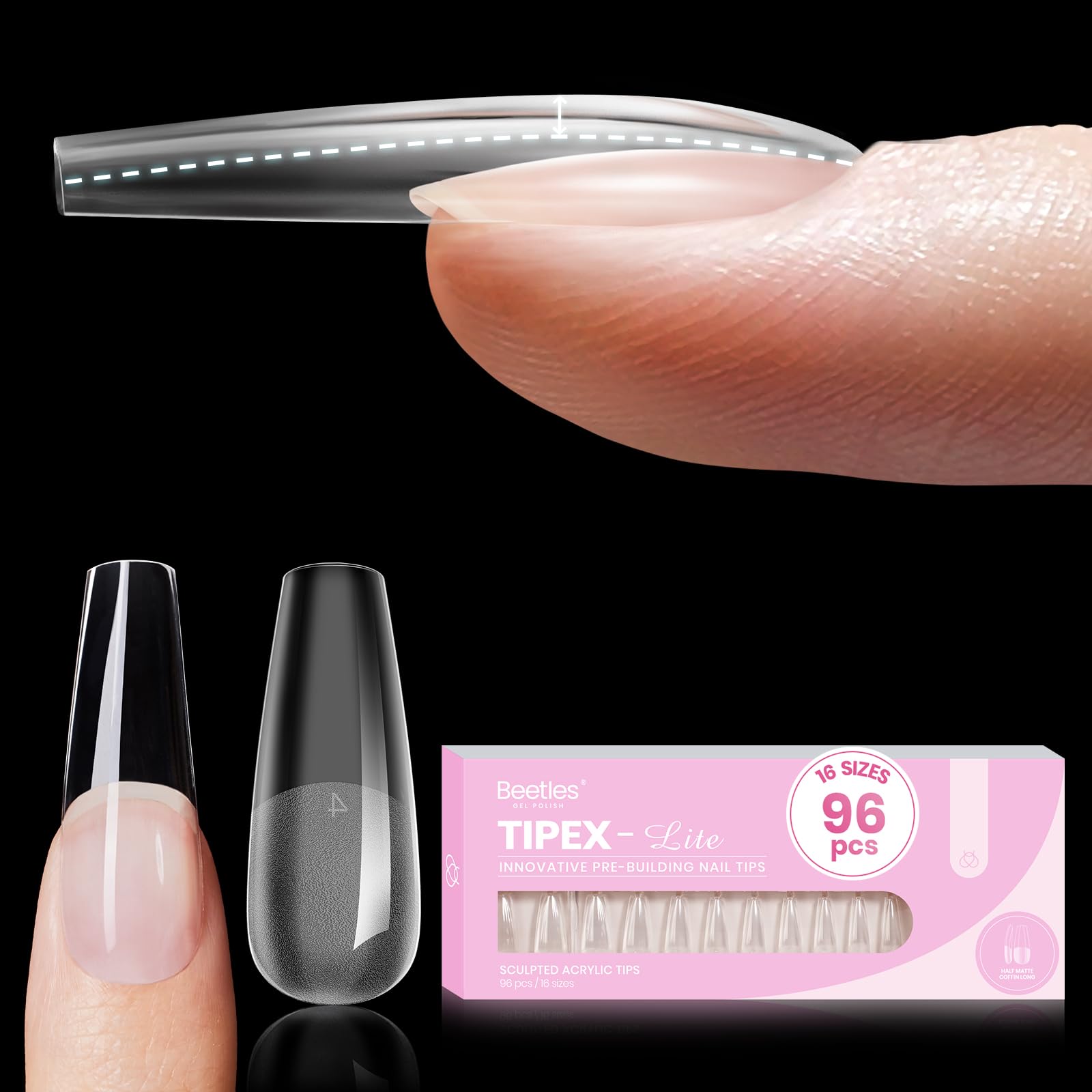 Beetles Tipex Lite con apice incorporado para estructura natural