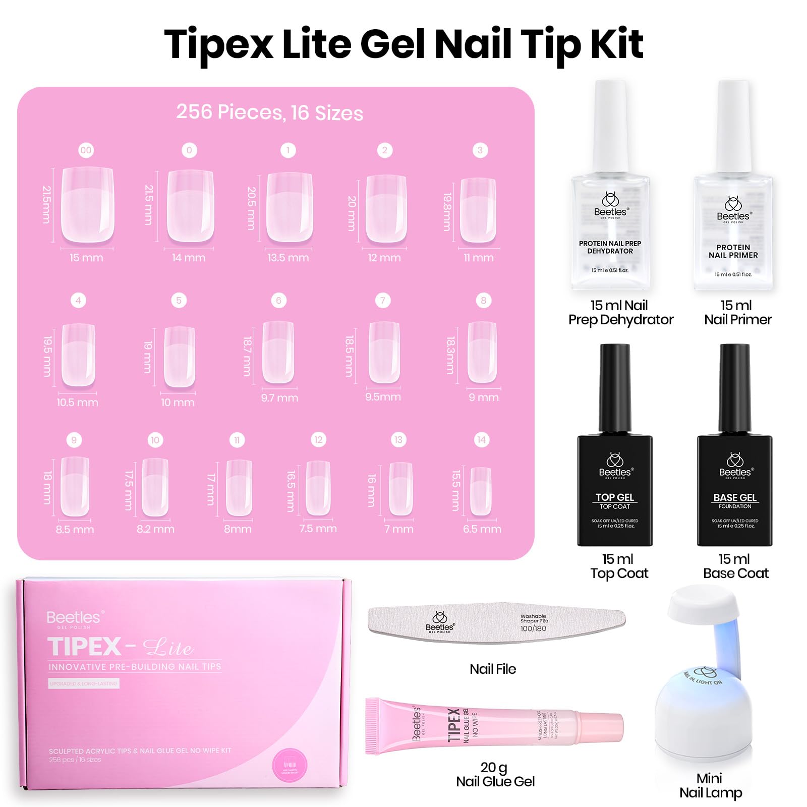 Beetles Tipex Lite beginner-friendly tips require no extra prep