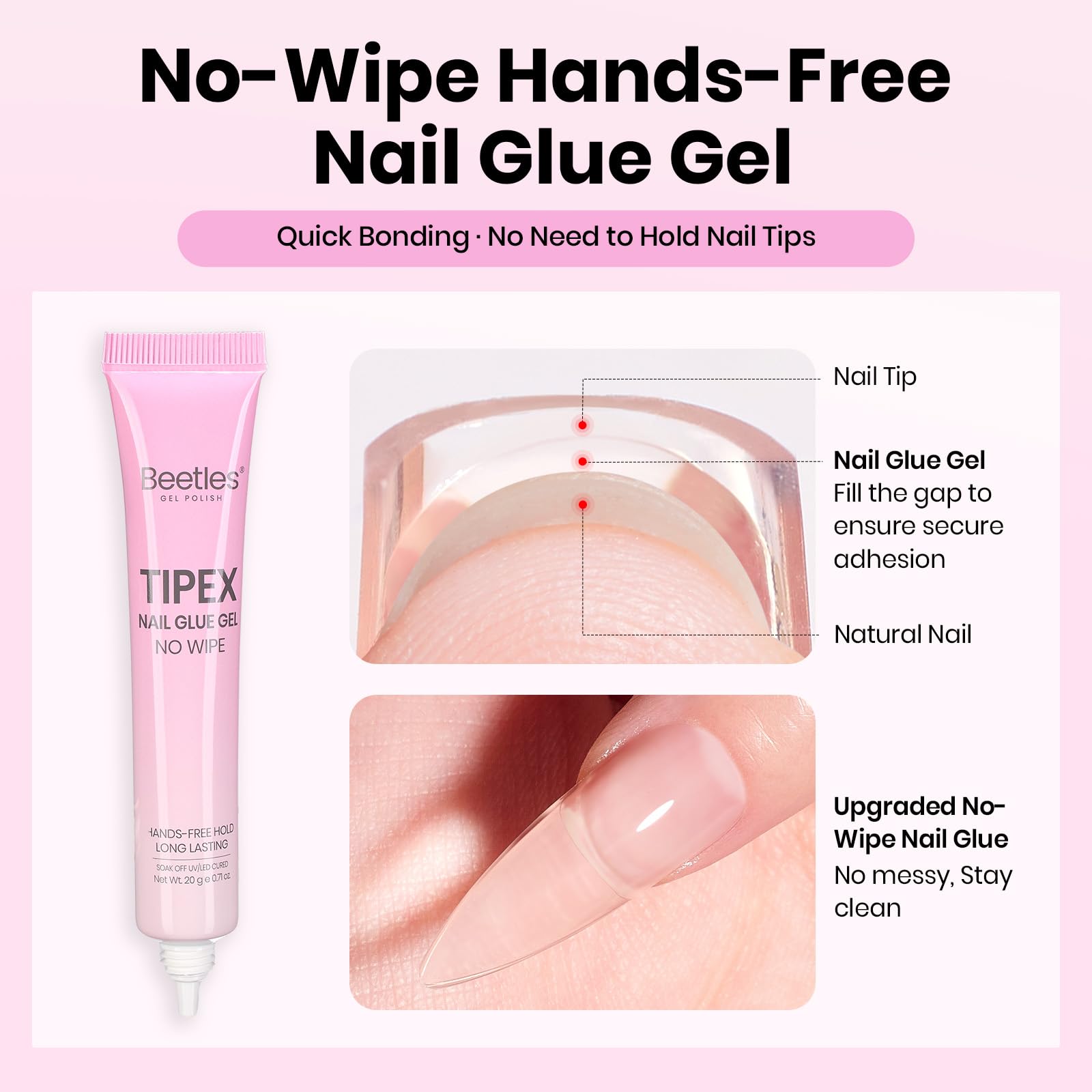 Beetles Tipex Lite 20g nail glue for strong bonds