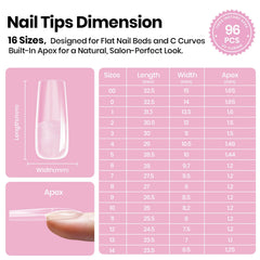 Beetles Tipex Lite para uñas planas, solución práctica para un ajuste natural.