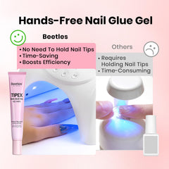 Beetles Tipex Pegamento Uñas Gel: relleno de hendiduras mejora contacto natural