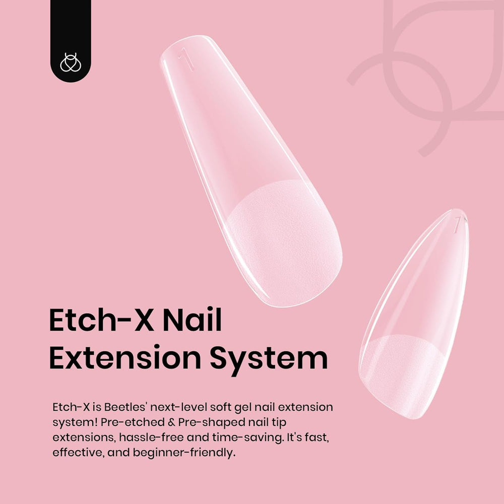 Beetles Gel Nail Tips para aplicación rápida en casa o salón