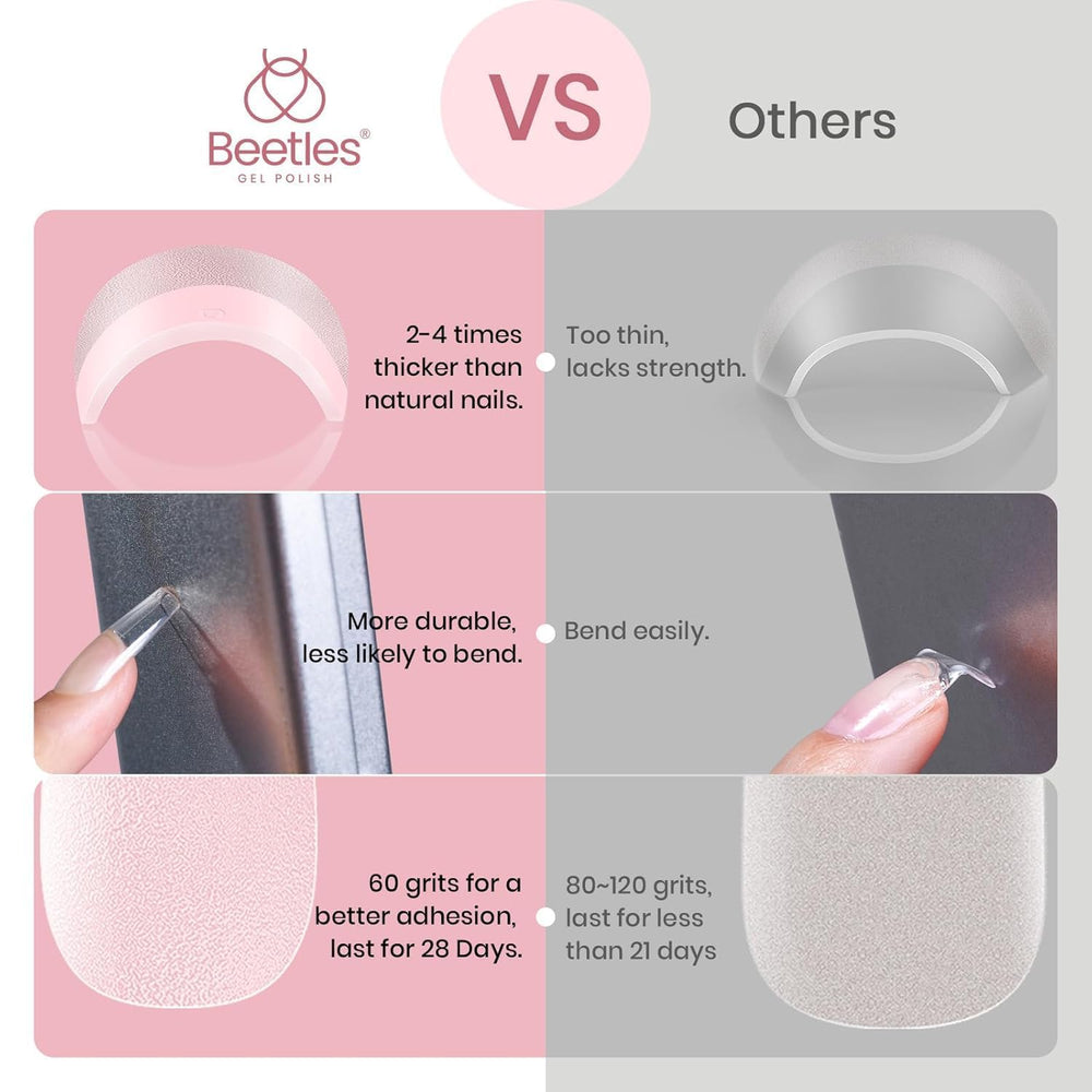 Beetles tips ligeros y de bajo olor para uñas saludables.
