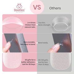 Beetles Gel Nail Tips resistencia a la rotura para uñas extendidas