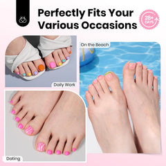 Beetles toe nail tips square double matte finish for long-lasting adhesion and a smooth base.