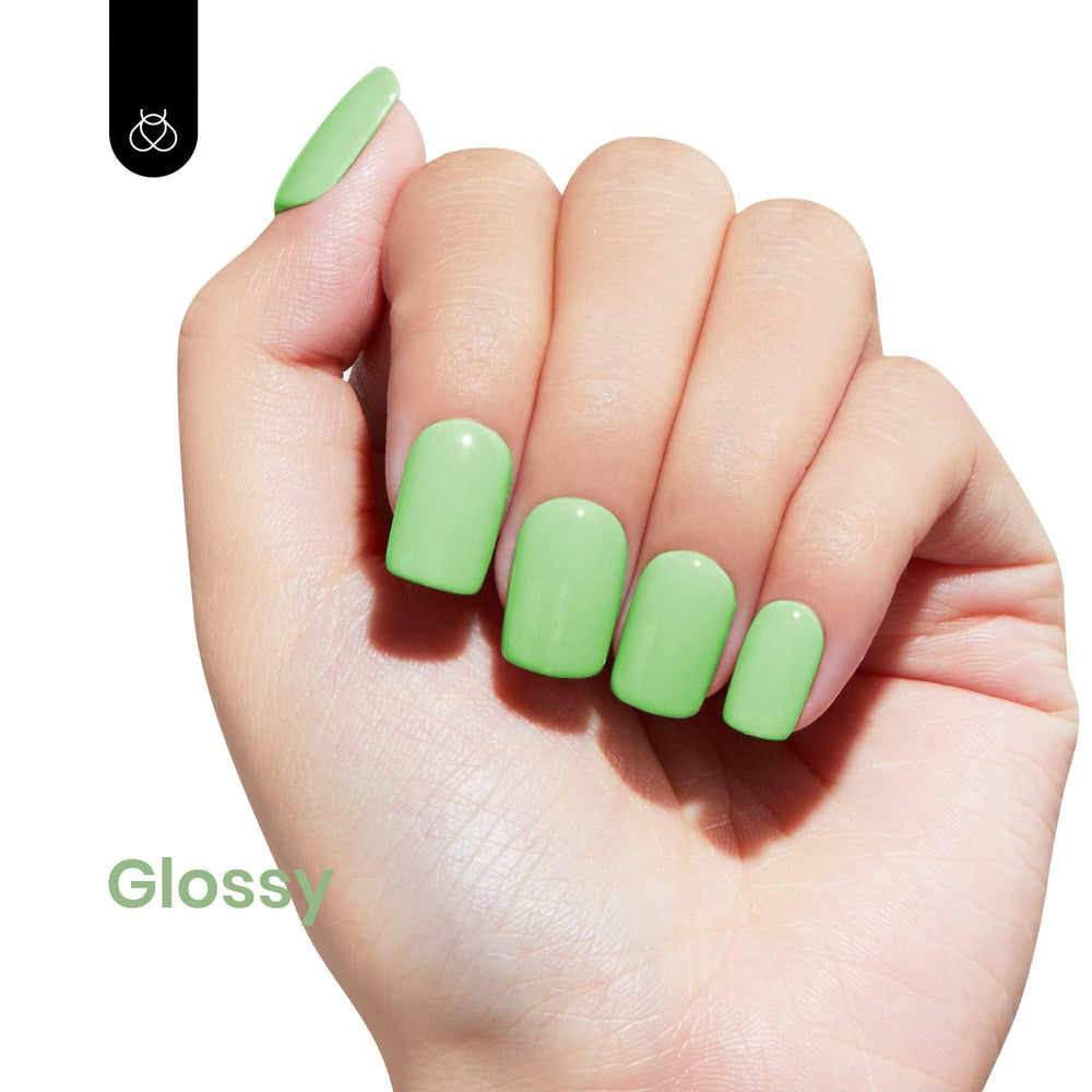 Beetles Mint Green gel polish ready for UV/LED lamp manicure