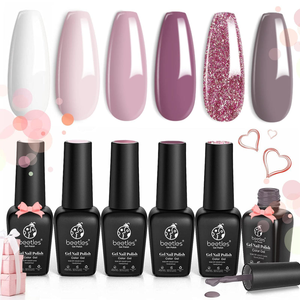 Beetles Wedding Gel Polish diseños para novia, ideas para uñas elegantes.