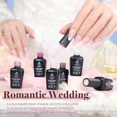Beetles Wedding Gel Polish tono rosa claro para diario suave.