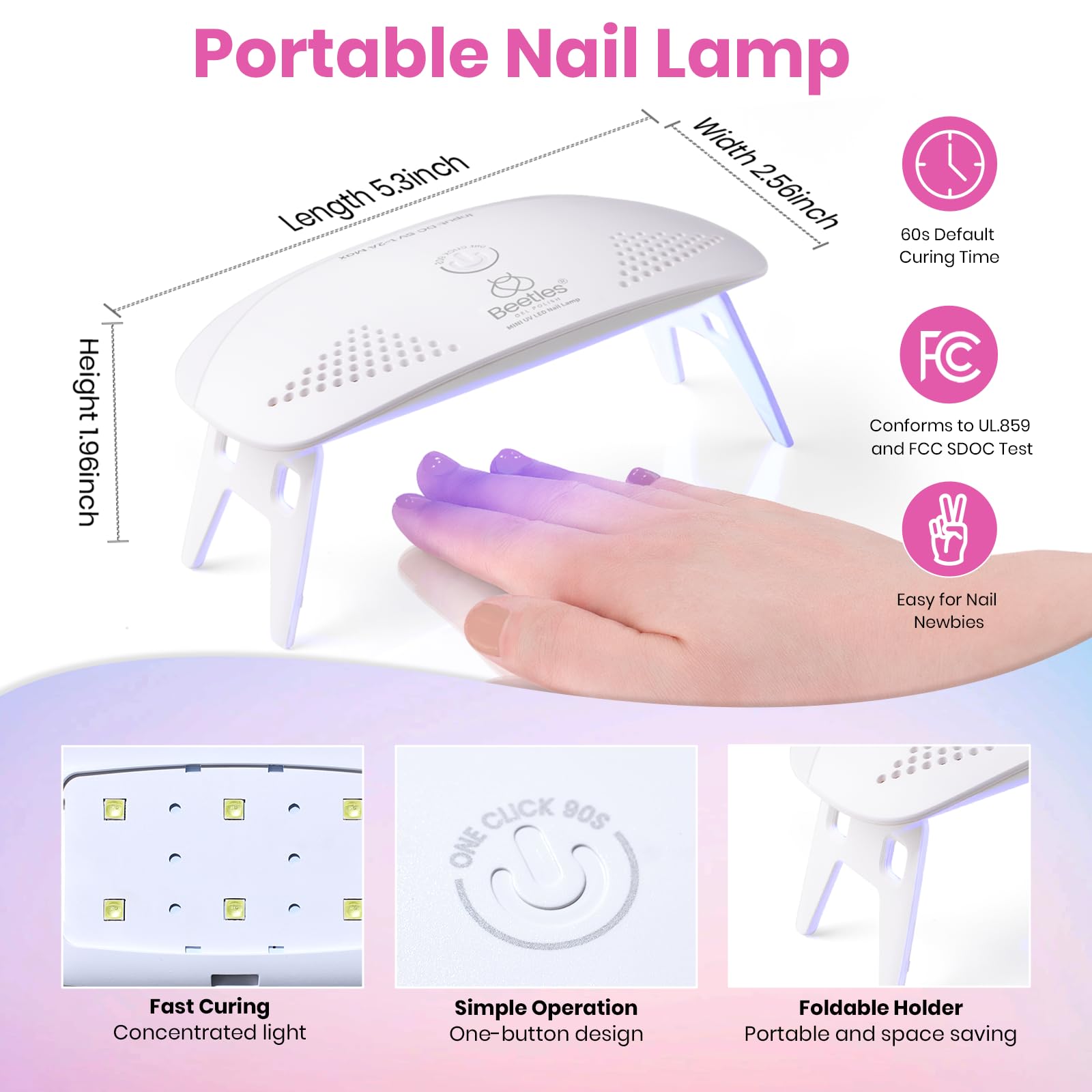 Beetles White Gel Nail Kit nail file set for smooth prep