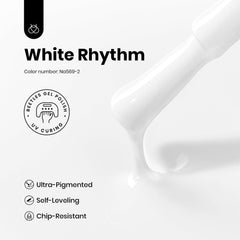 Beetles White Gel Polish under UV/LED light cures quickly for efficient at-home use