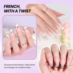 Beetles white gel polish for crisp French tips and minimalist nails.
