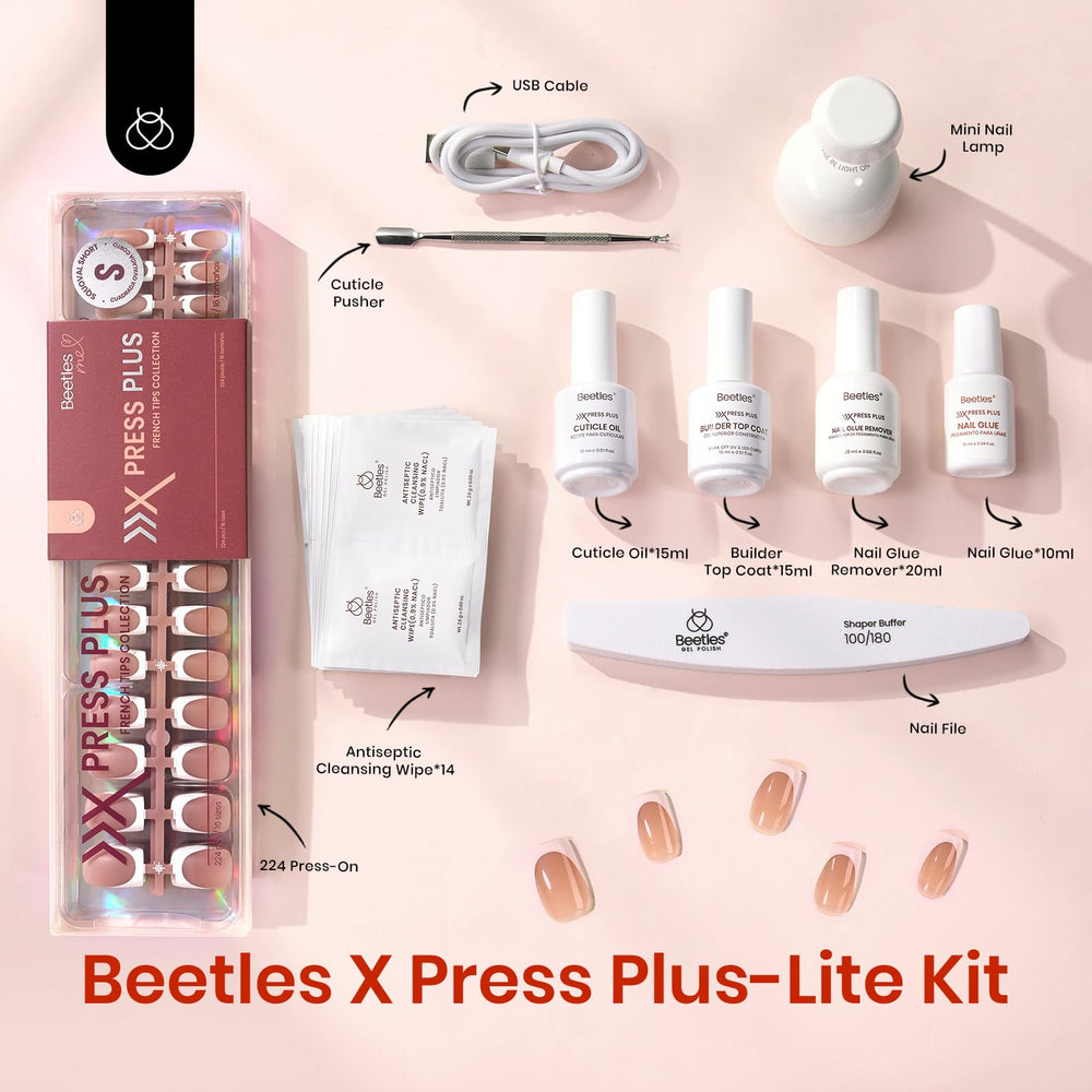 Beetles X Press builder top coat 15ml adds strength and high shine to tips.