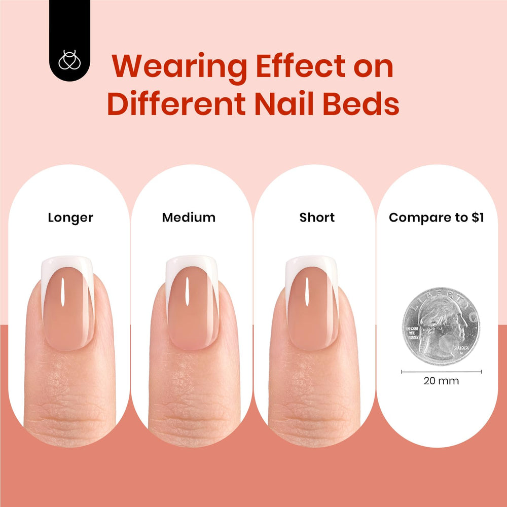 Beetles X Press nail pusher assists clean tip prep and precise application.