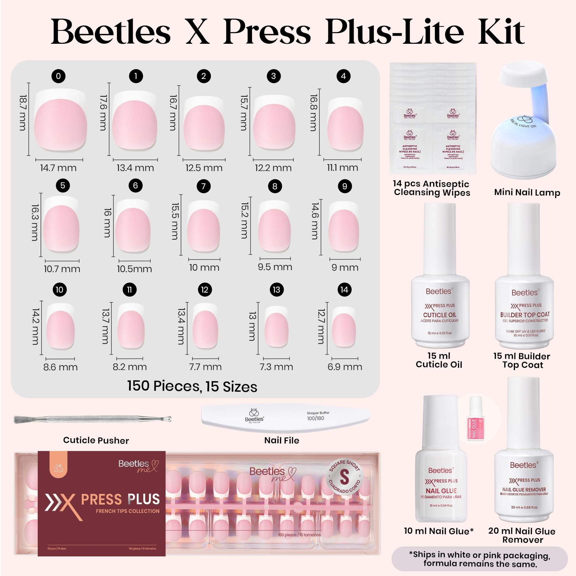 Beetles X Press Plus Builder Top Coat for long-lasting shine.