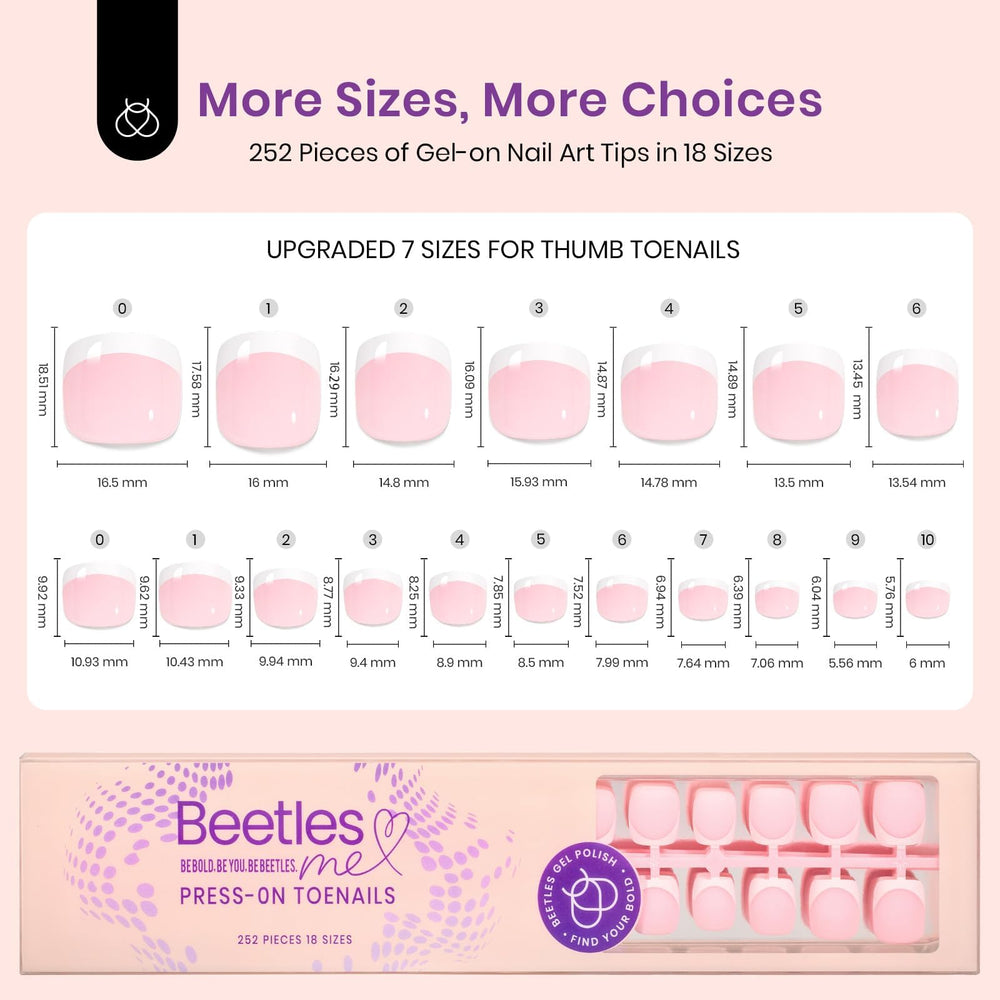 Beetles X Press Plus Frances aplicación fácil en dedo del pie, tiempo reducido