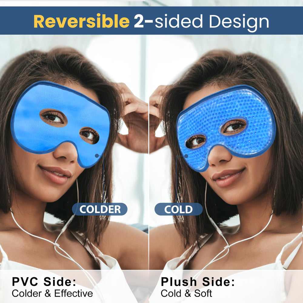 BeeVines mascarilla ojos doble cara reversible para comodidad