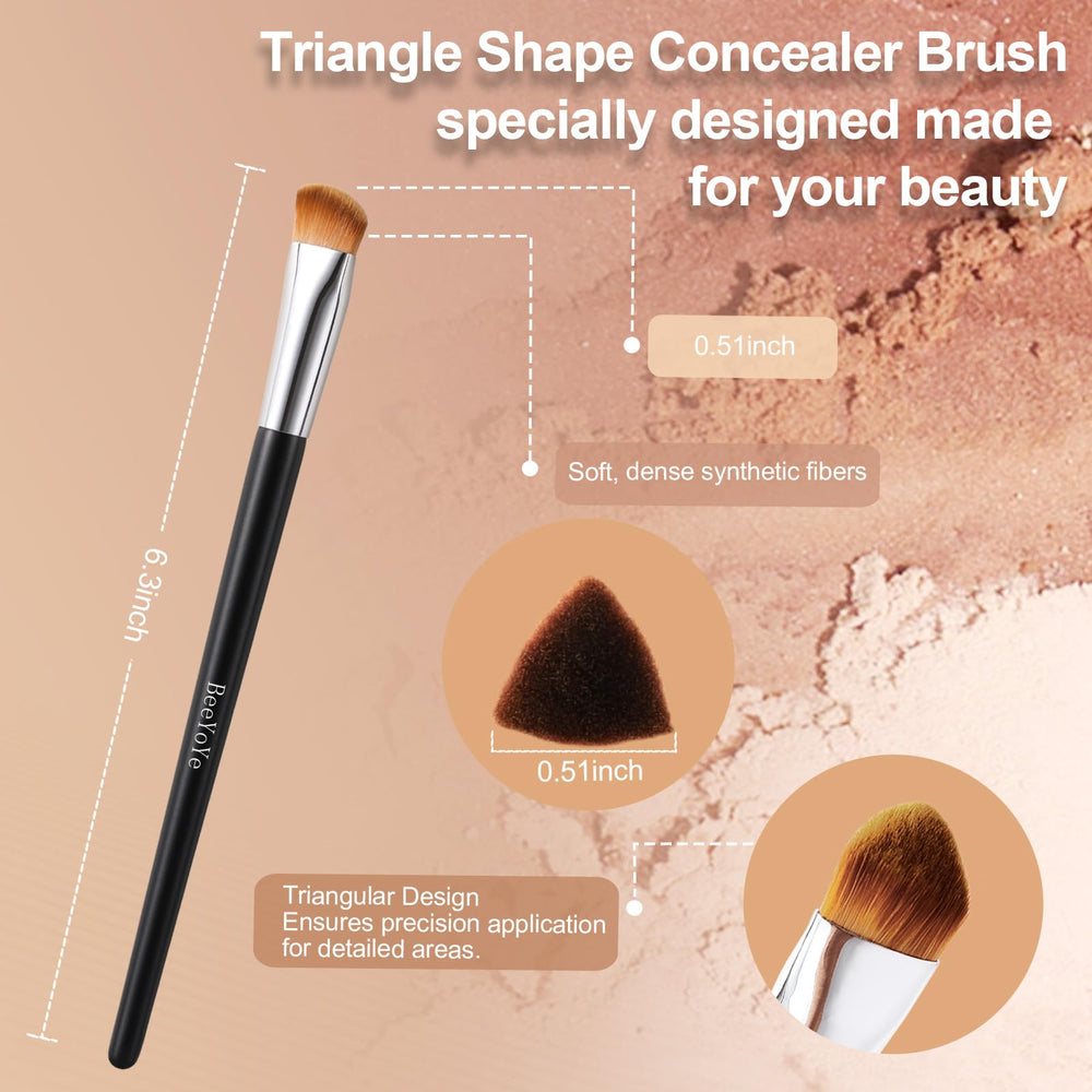 BeeYoYe dense soft-bristles concealer brush for smooth formula application