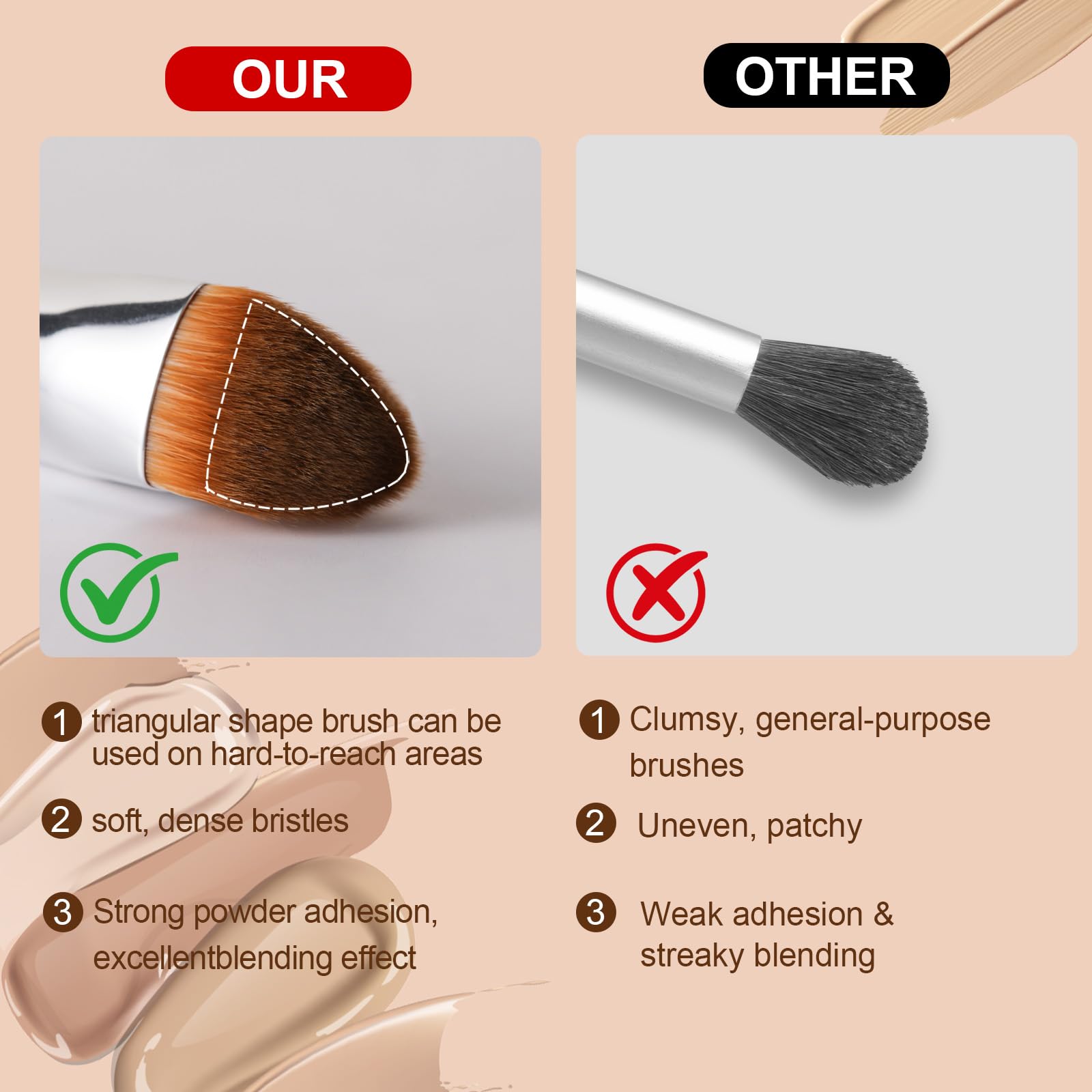 BeeYoYe precision contour brush for targeted small-area shaping