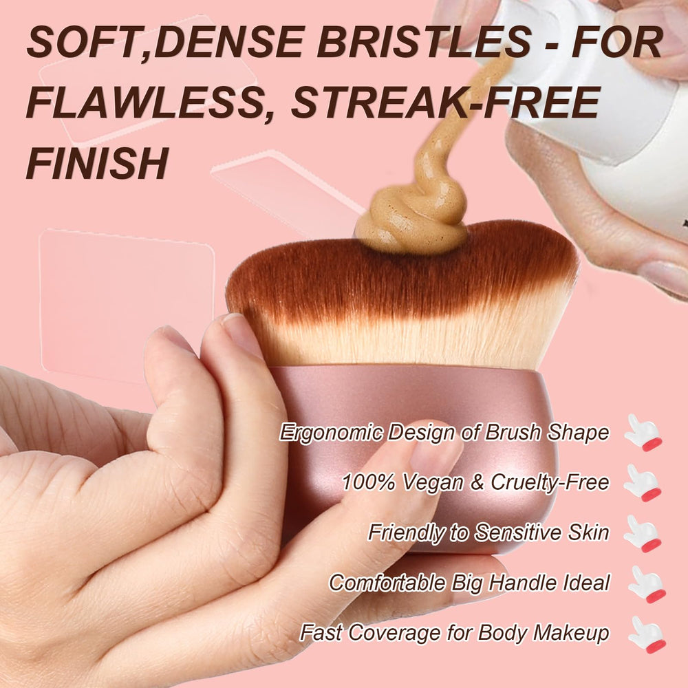 BeeYoYe soft-dense bristles deliver a smooth, streak-free finish with minimal product absorption.