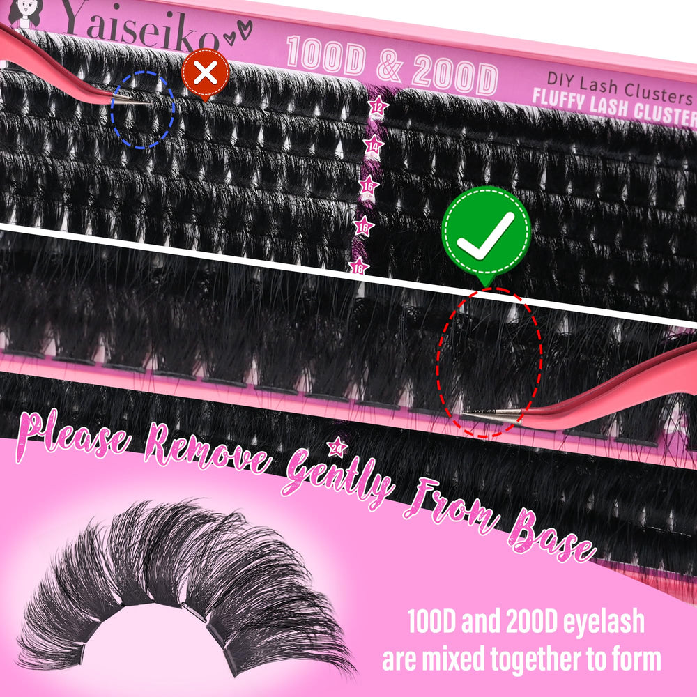 BEFACL lash clusters 280pcs pack for DIY lash upgrades at home.