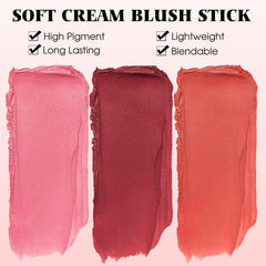 BEFIVECOK rubor rosa tímido para acabado natural