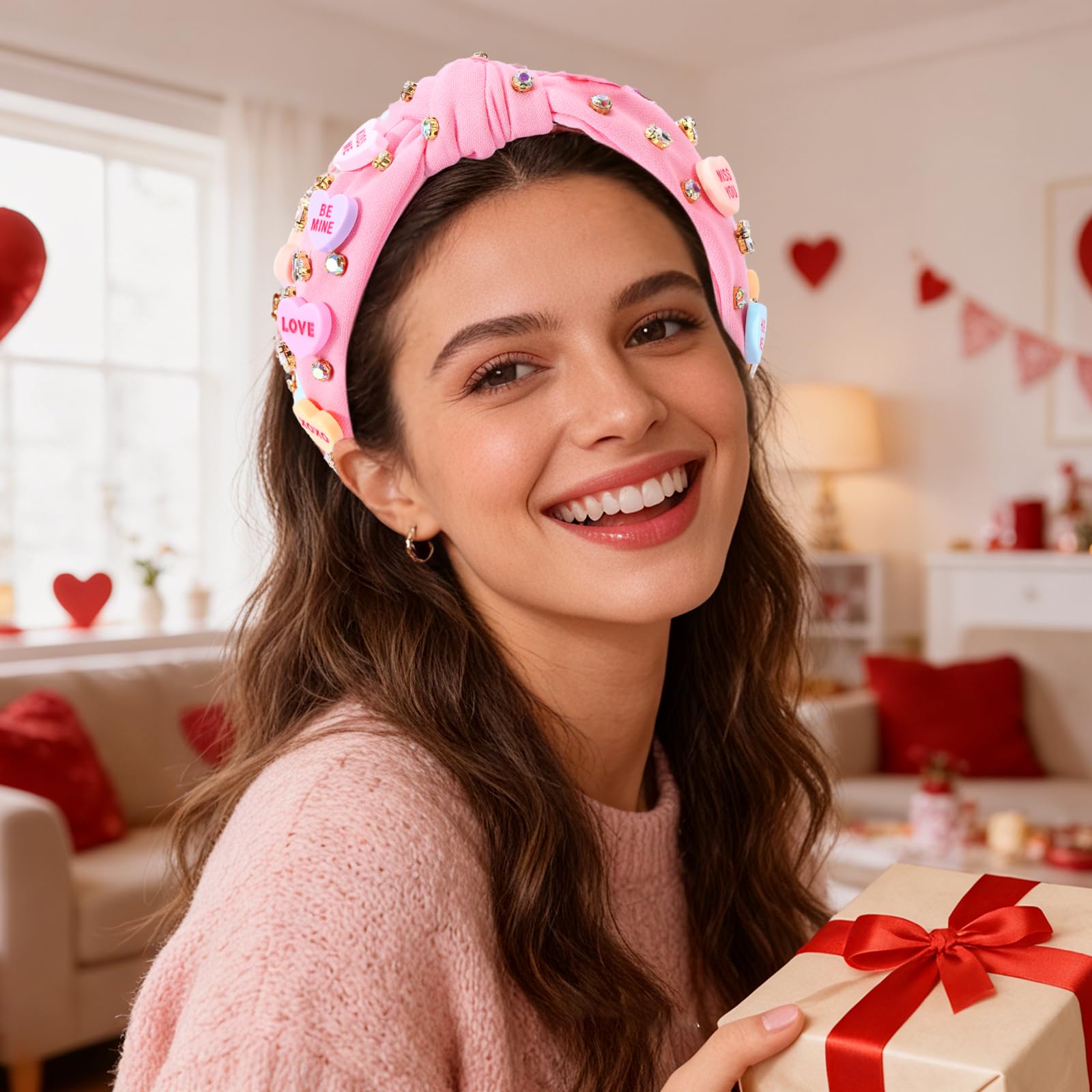 BEFIVECOK diadema con cristales brillantes y diseño romántico para ocasiones.
