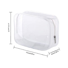 BEFORYOU clear plastic cosmetic pouch with zipper for travel access