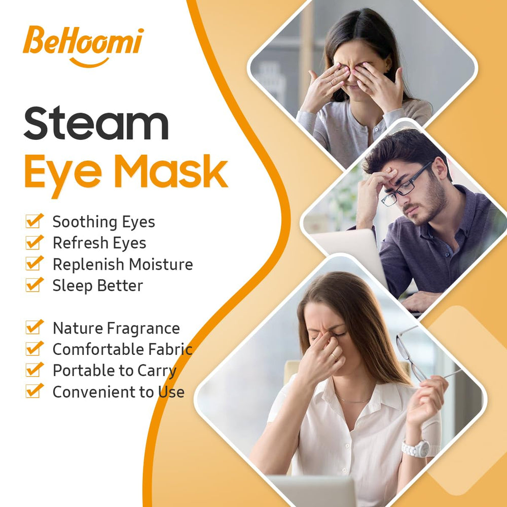 BeHoomi calor constante 104-113 °F para ojos cansados