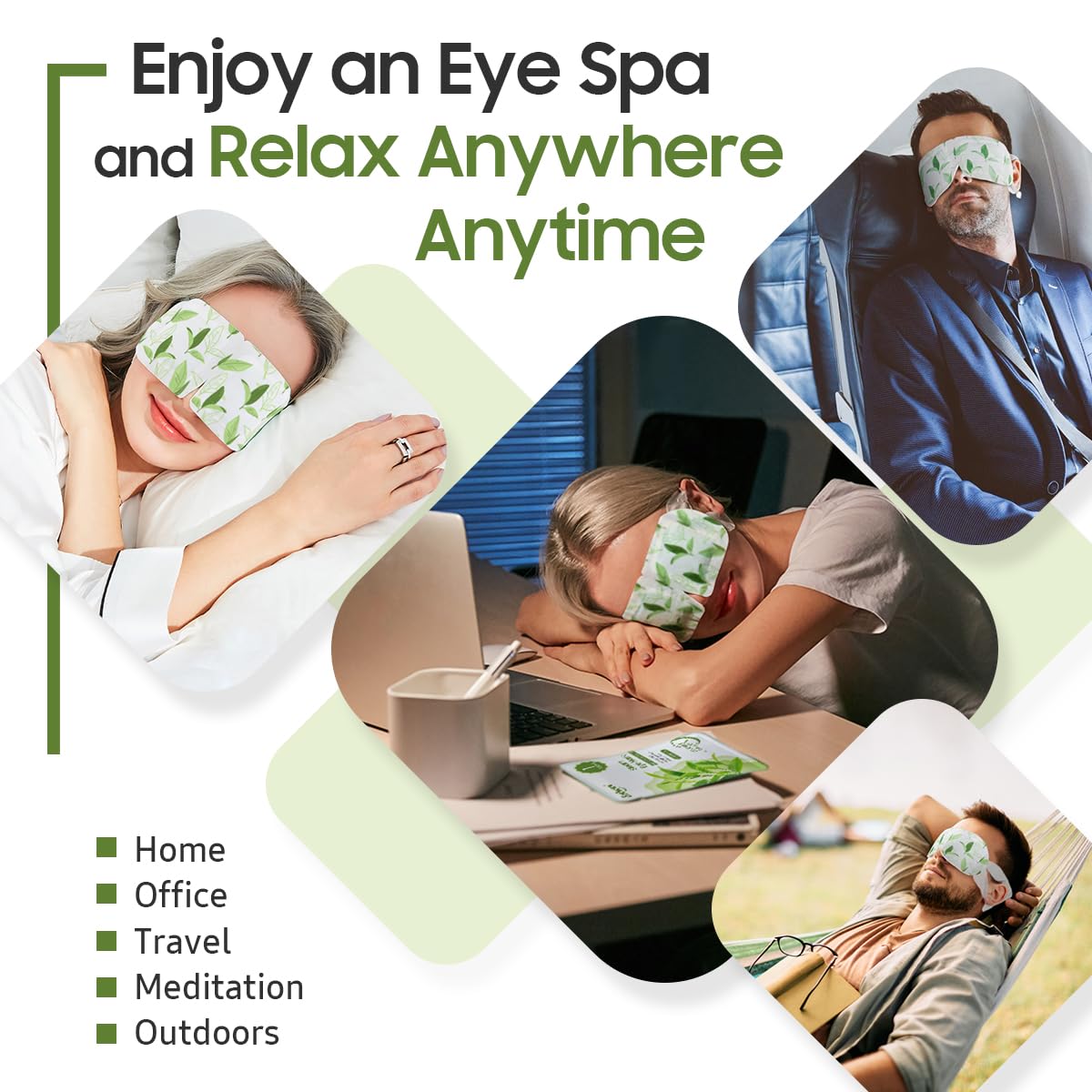 BeHoomi mascarilla ocular regalo ideal para relajación y viajes.