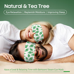 BeHoomi mascarilla-ojos-vapor-caliente-arbol-te-diseño-sin-lint ofrece piel suave.