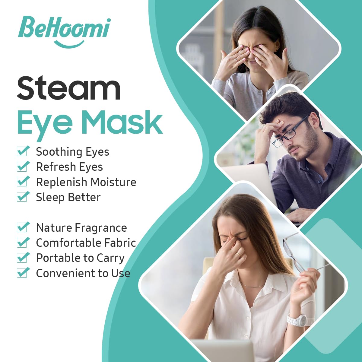 BeHoomi tela sin pelusa para mascarillas, cómodo y hipoalergénico.