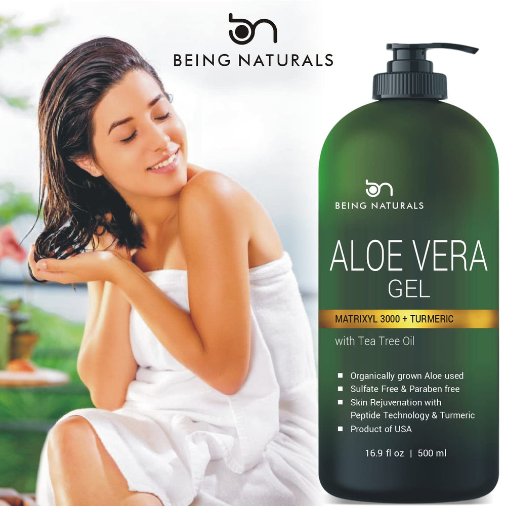 Being Naturals Aloe Vera de absorcion rapida ideal para uso diario.