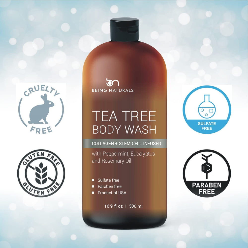 Being Naturals gel ducha árbol de té combate olor y sudor, piel fresca todo el día.