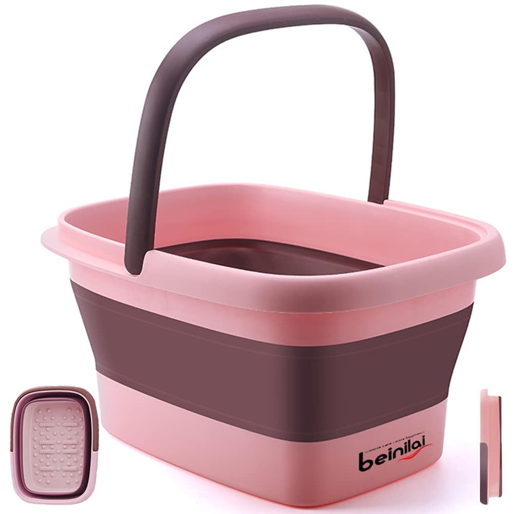 Beinilai foot bath collapsible for compact storage and easy travel.