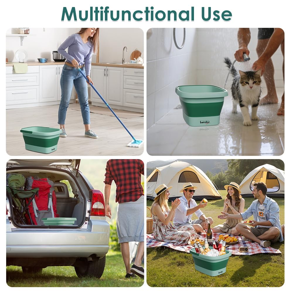 Beinilai foot bath includes a carry handle for easy transport.