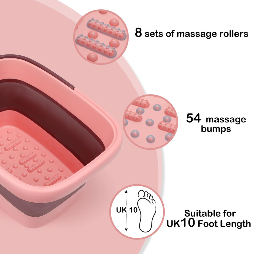 Beinilai massage rollers and 54 bumps provide soothing foot care.