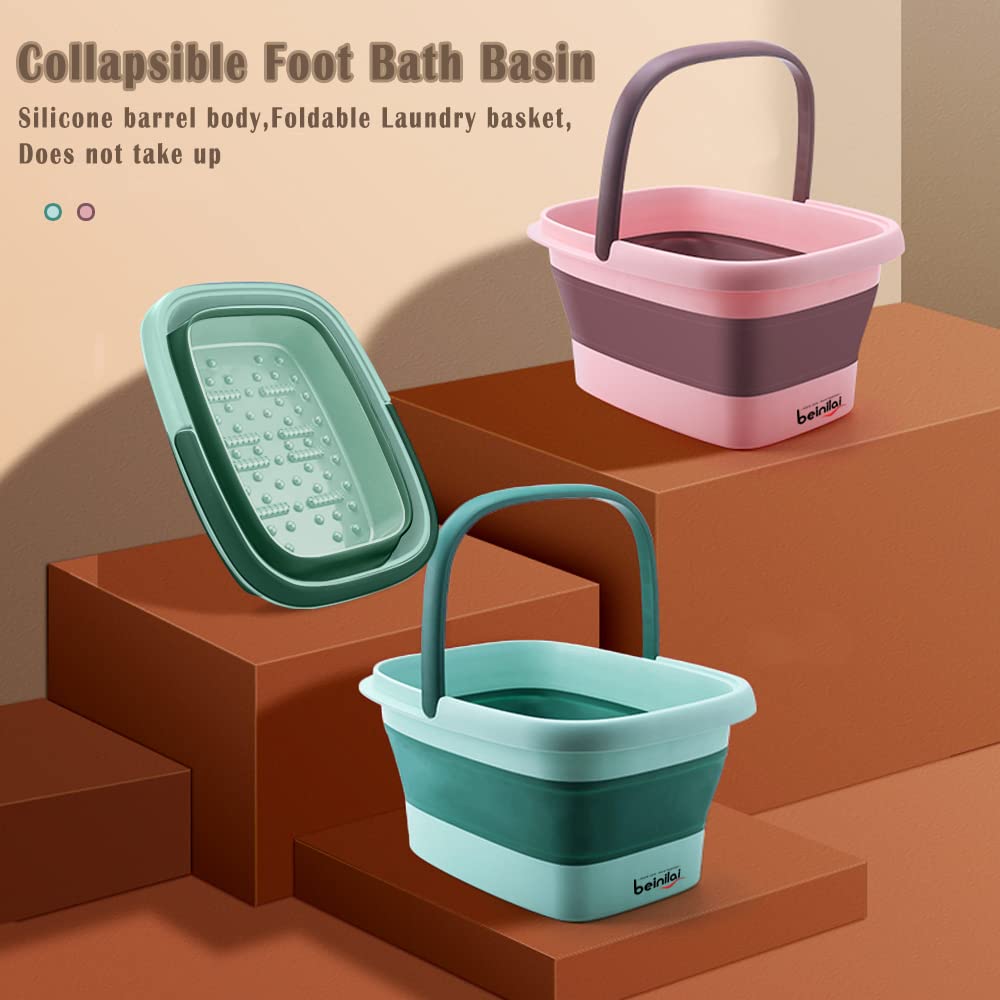 Beinilai green foot spa design offers compact home storage.