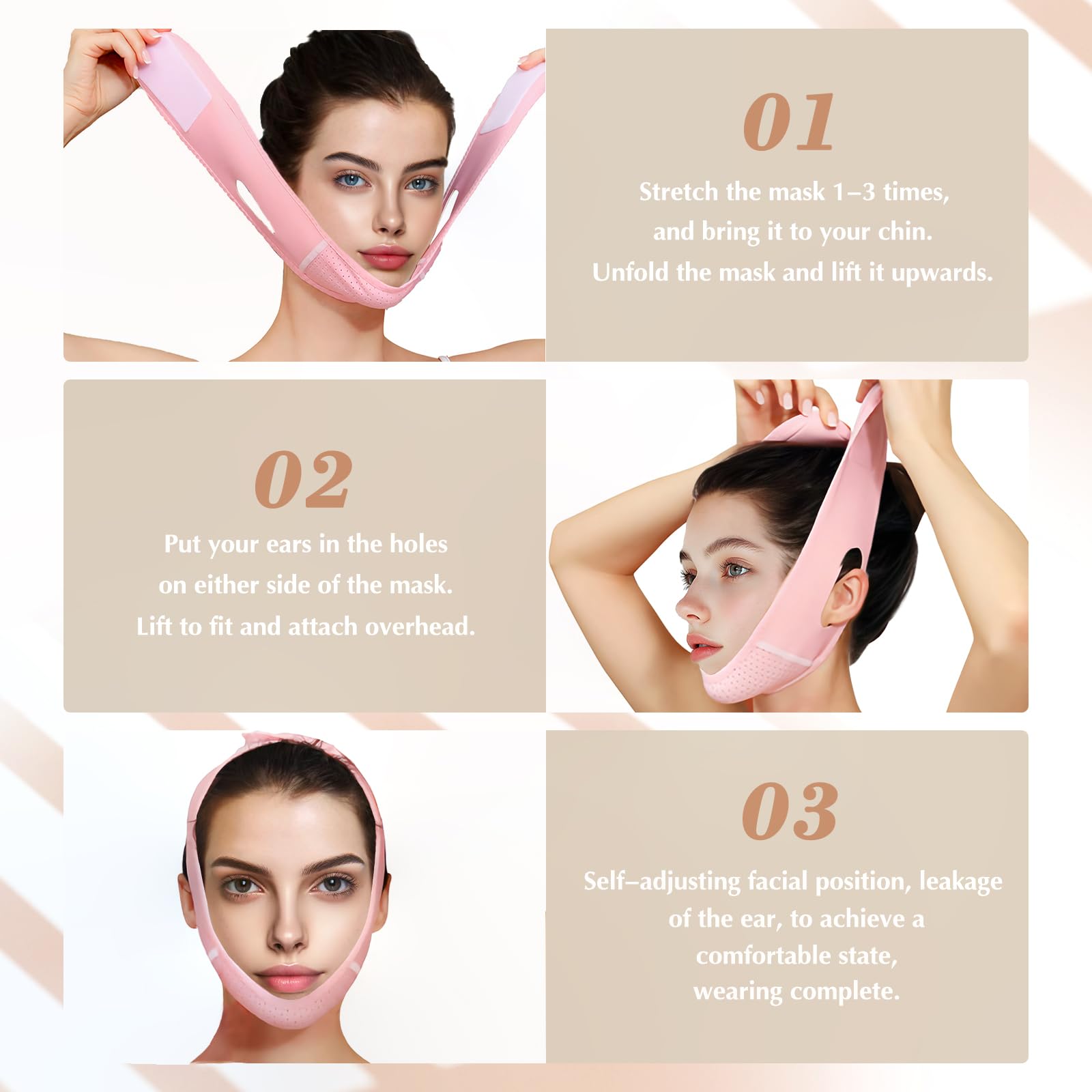 Beiskll adjustable headband pink ensures a secure, customizable fit.