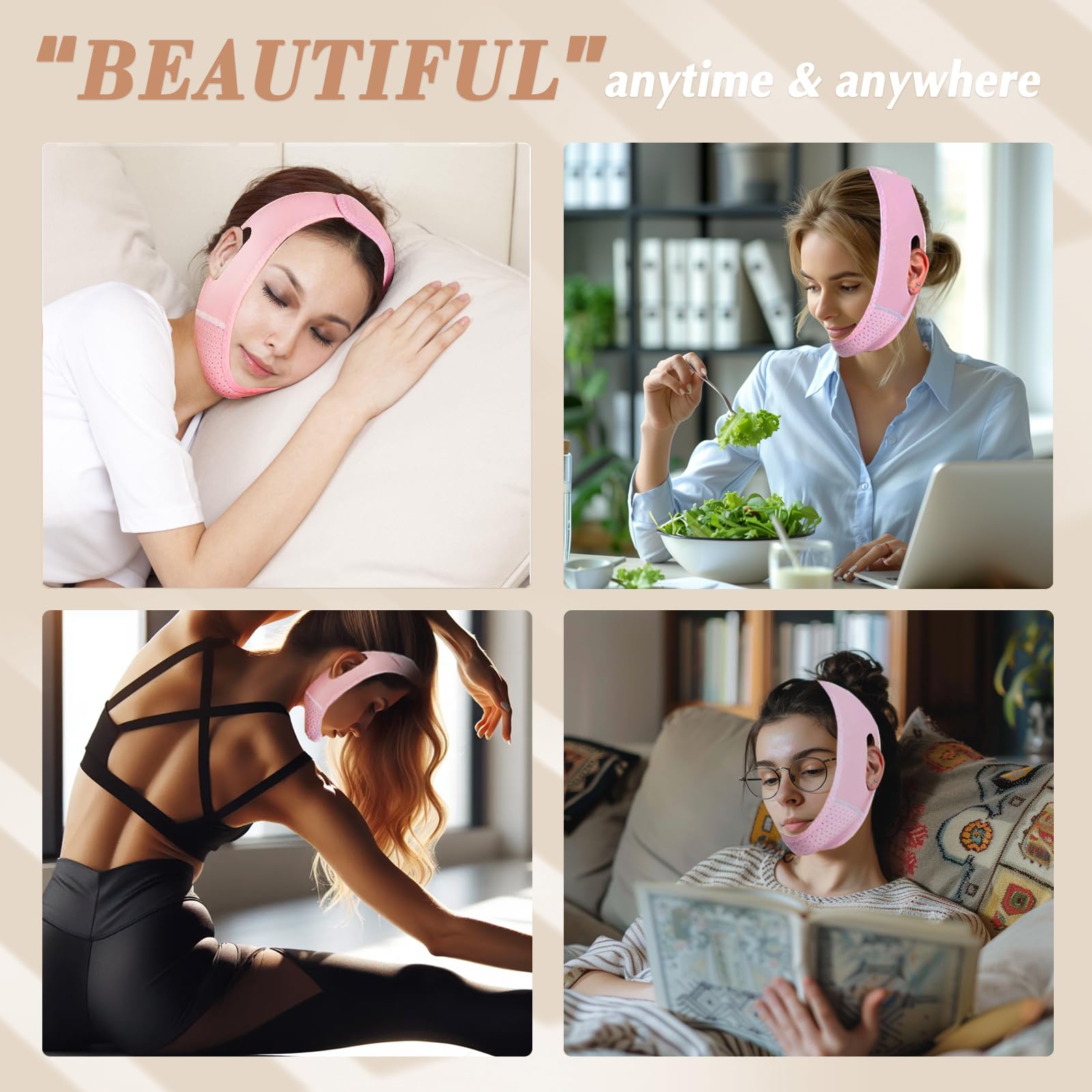 Beiskll skin-tone friendly mask pink supports comfortable all-day use.