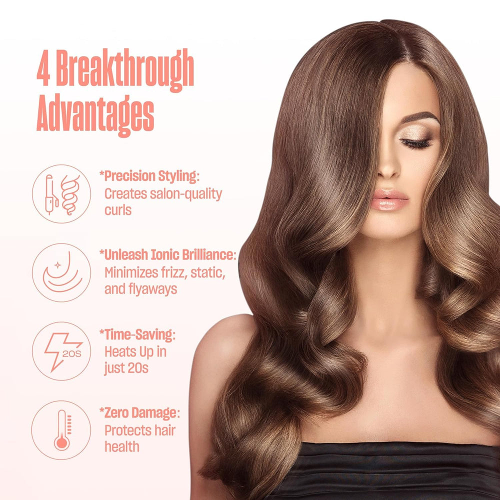 Bekind Twist Pro 2-in-1 curling brush for sleek, full curls.