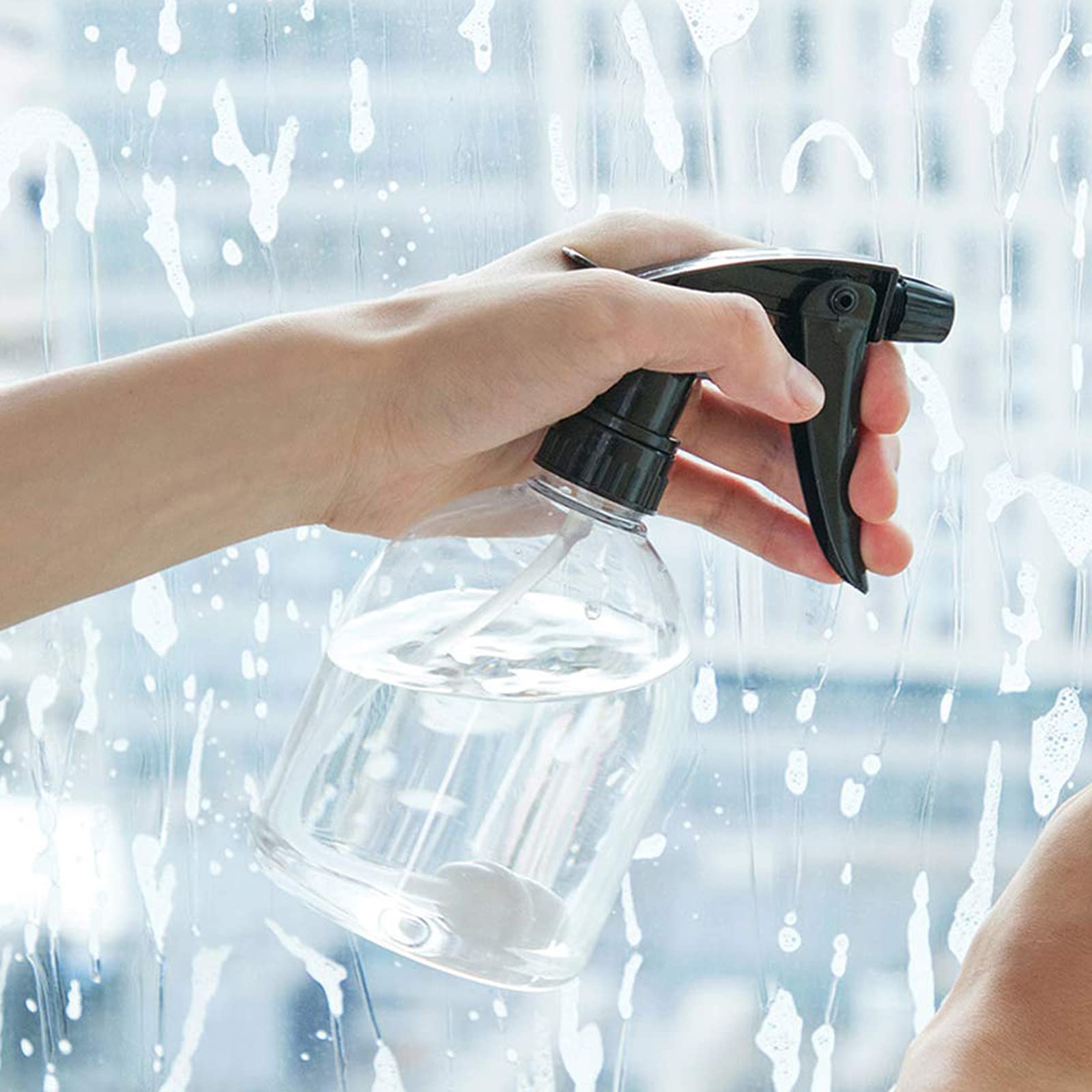 Bekith BPA-free spray bottle with translucent cap for safe refilling