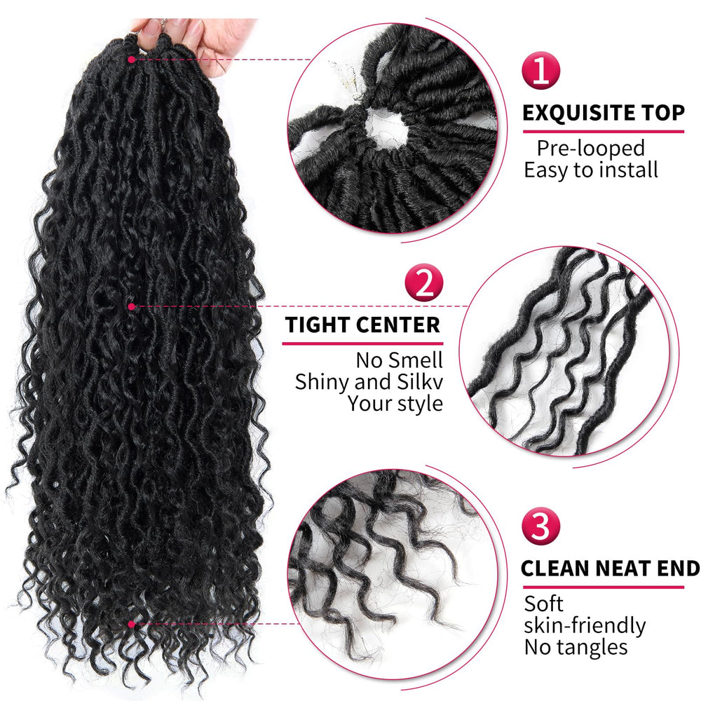 BEkjdiof Deep Curly Ends image highlights voluminous river locs and texture.